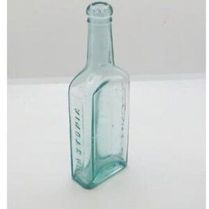 Antique Fletcher's Castoria Bottle OTC Stomach Medicine Collectible Home Decor